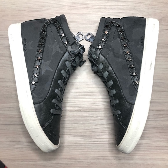 Vintage havana carbone high top studded sneaker Clearance